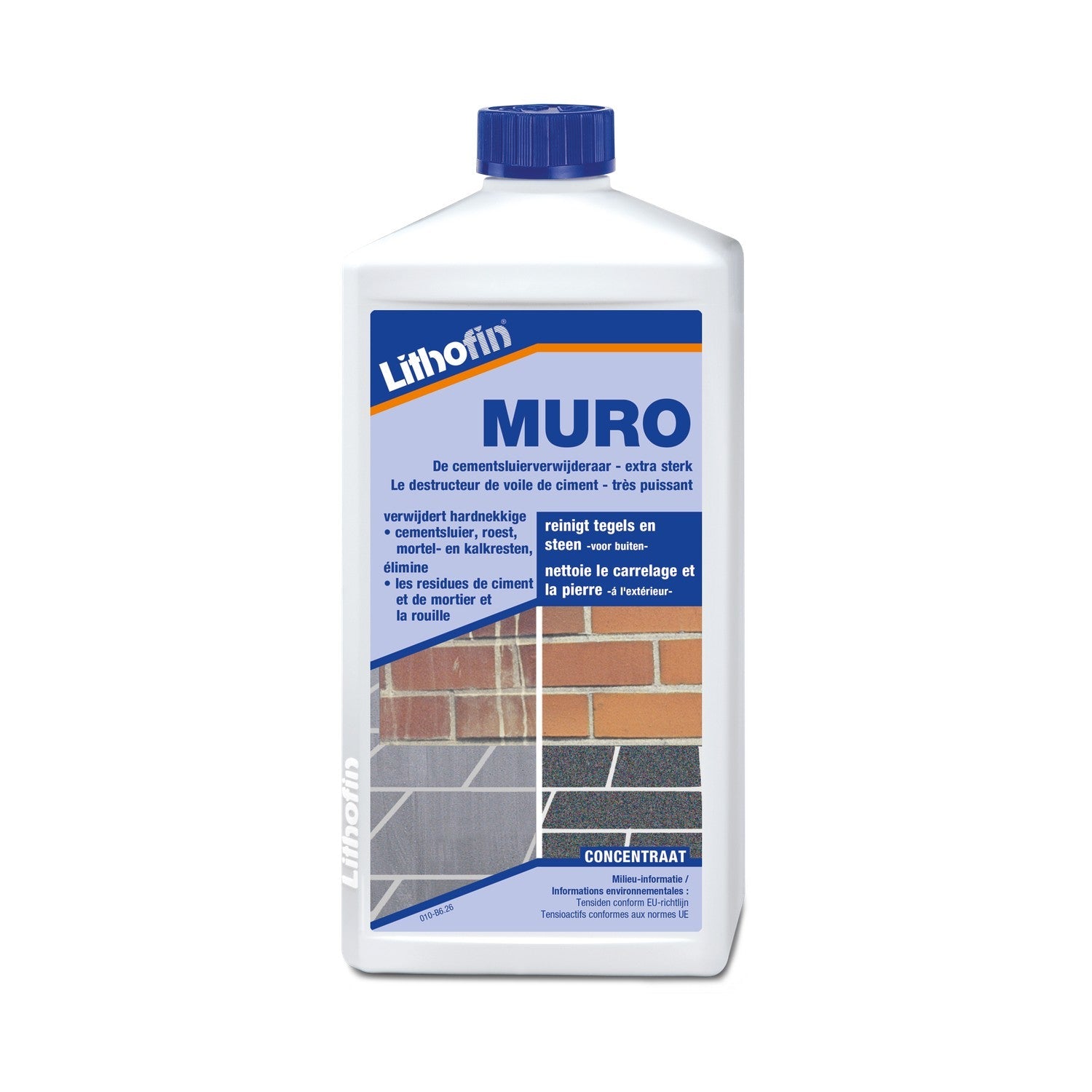 Lithofin MURO cementsluierverwijderaar voor tegels en natuursteen buiten 1 liter