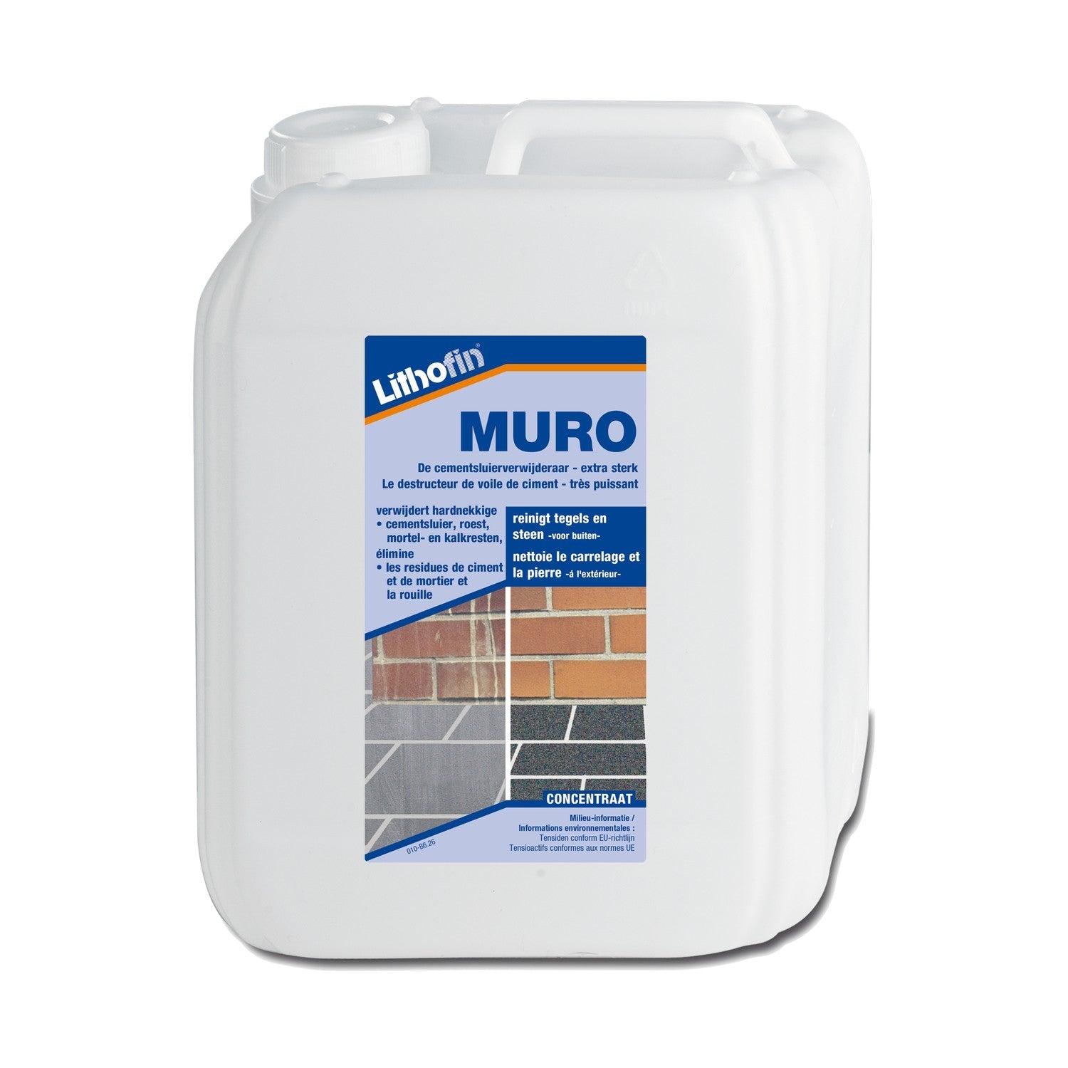 Lithofin MURO cementsluierverwijderaar voor tegels en natuursteen buiten 5 liter