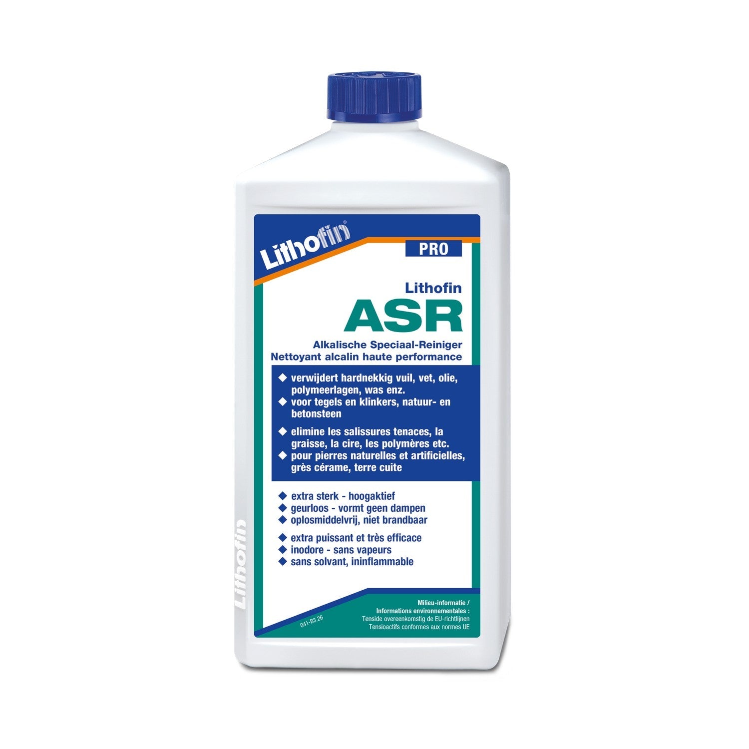 Lithofin ASR alkalische specialreiniger voor natuursteen 1 liter