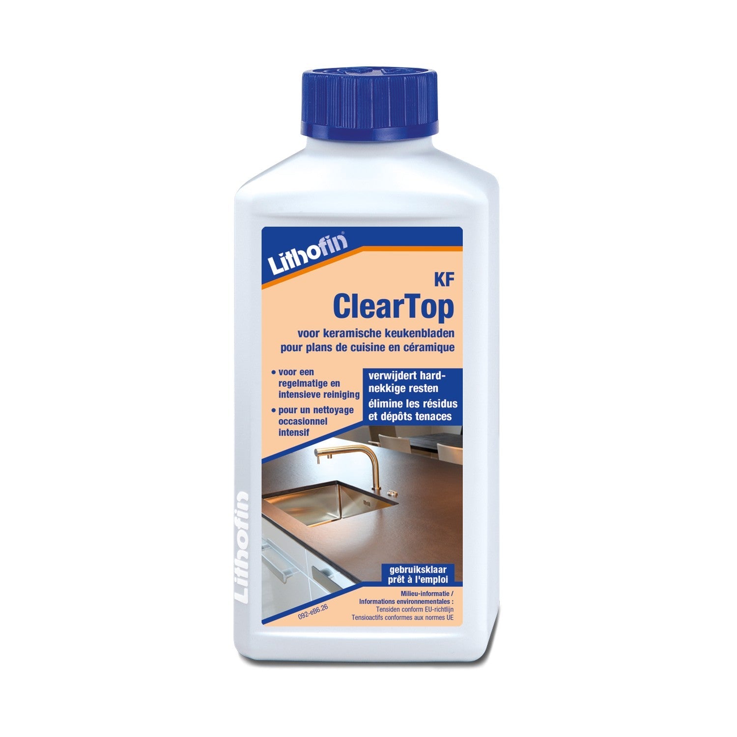 Lithofin KF Cleartop bescherming voor keramische keukenbladen 250 ml
