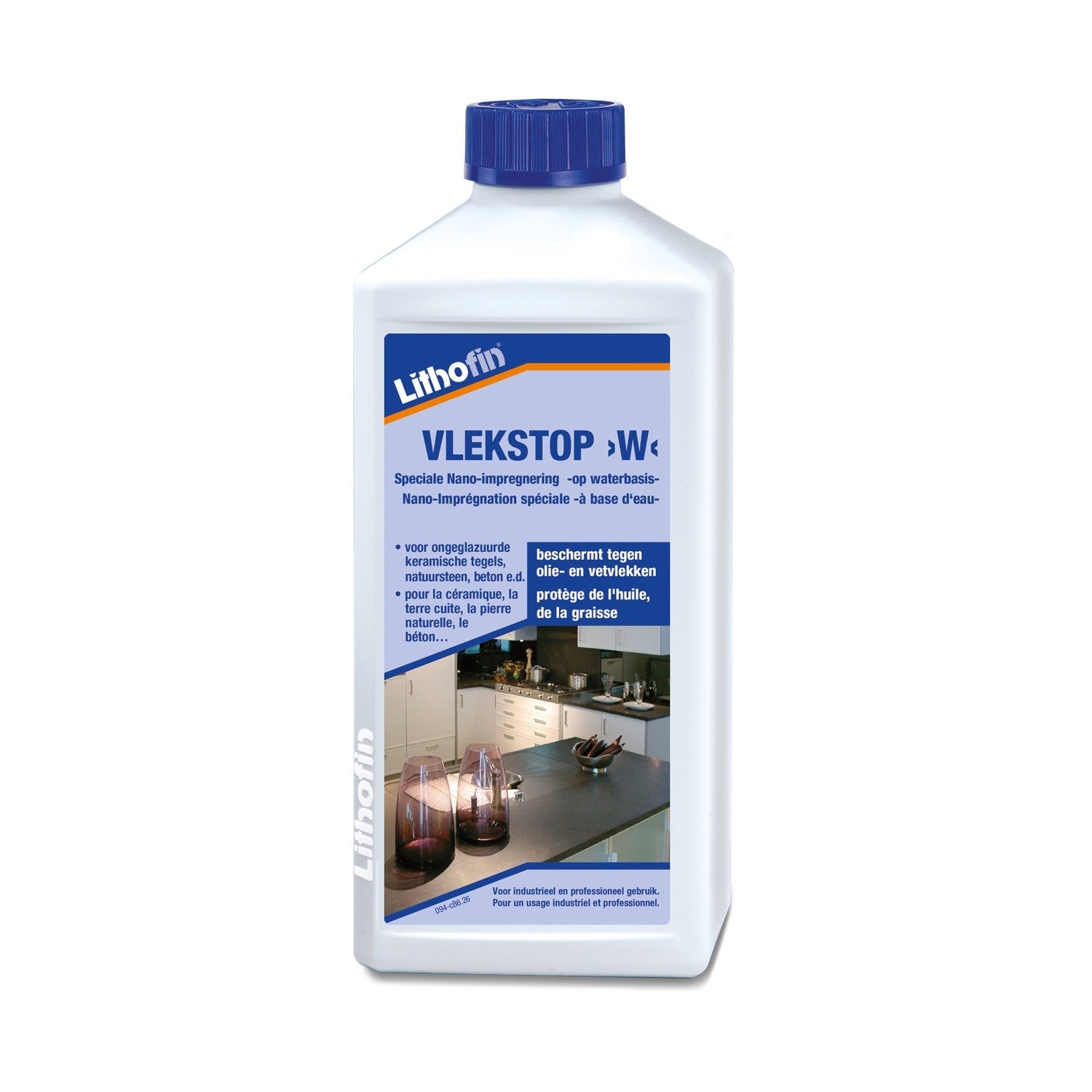 Lithofin Vlekstop W impregneer op waterbasis voor natuursteen 500 ml