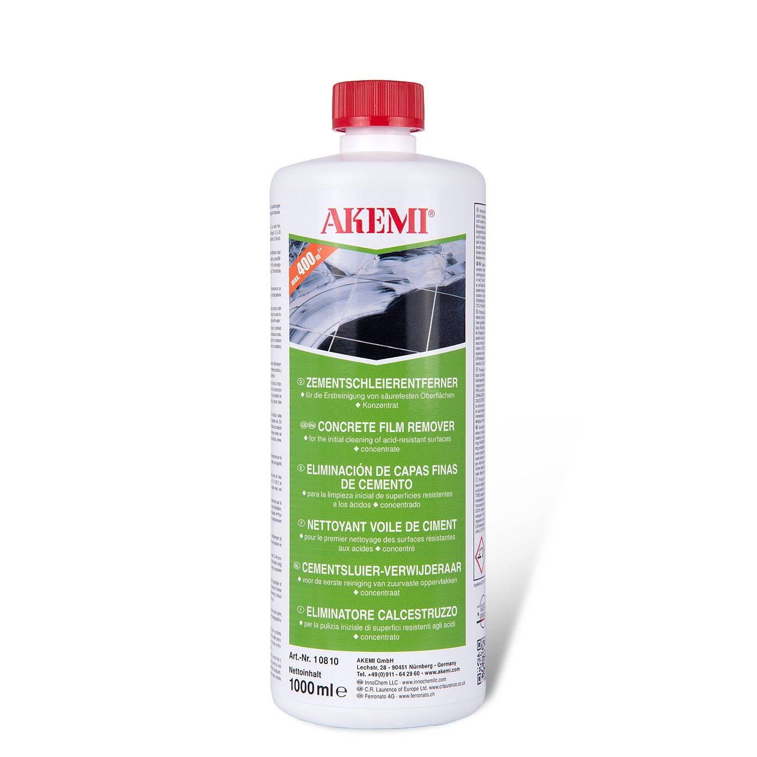 Akemi Cementsluierverwijderaar voor natuursteen en keramiek 1 liter