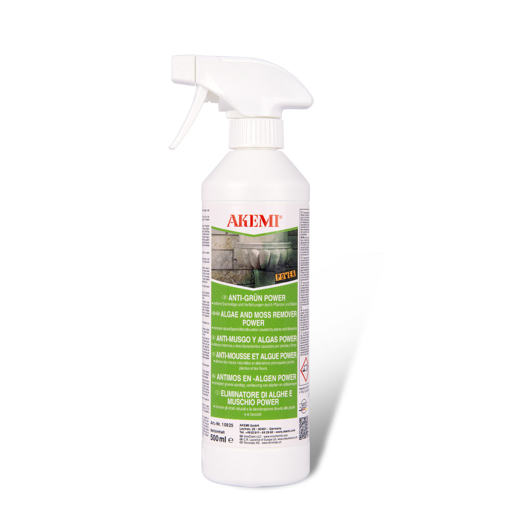 Akemi Anti-Mos en Algen Power tegen groene aanslag op natuursteen en terras 500 ml