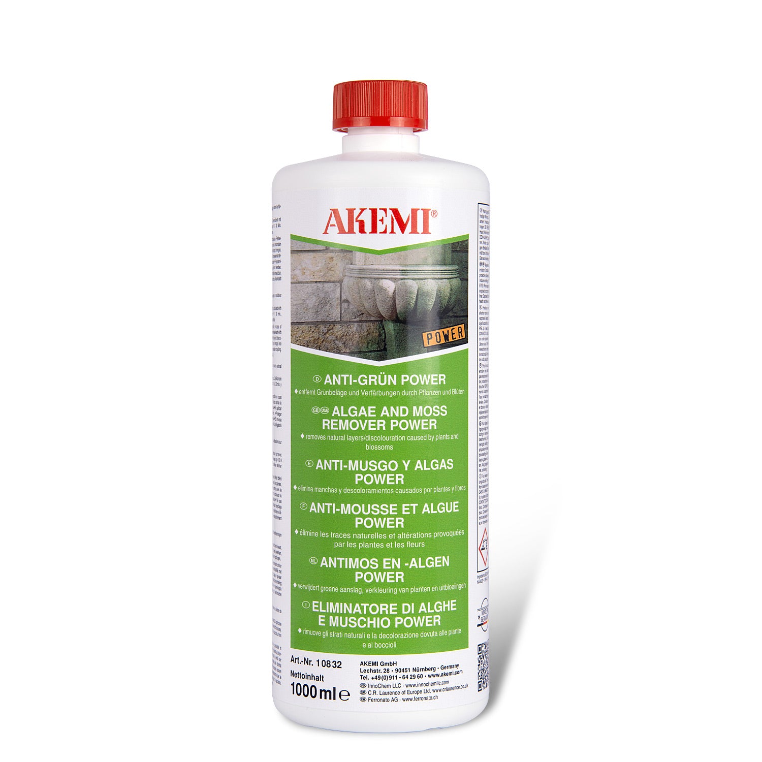 Akemi Anti-Mos en Algen Power tegen groene aanslag op natuursteen en terras 1 liter