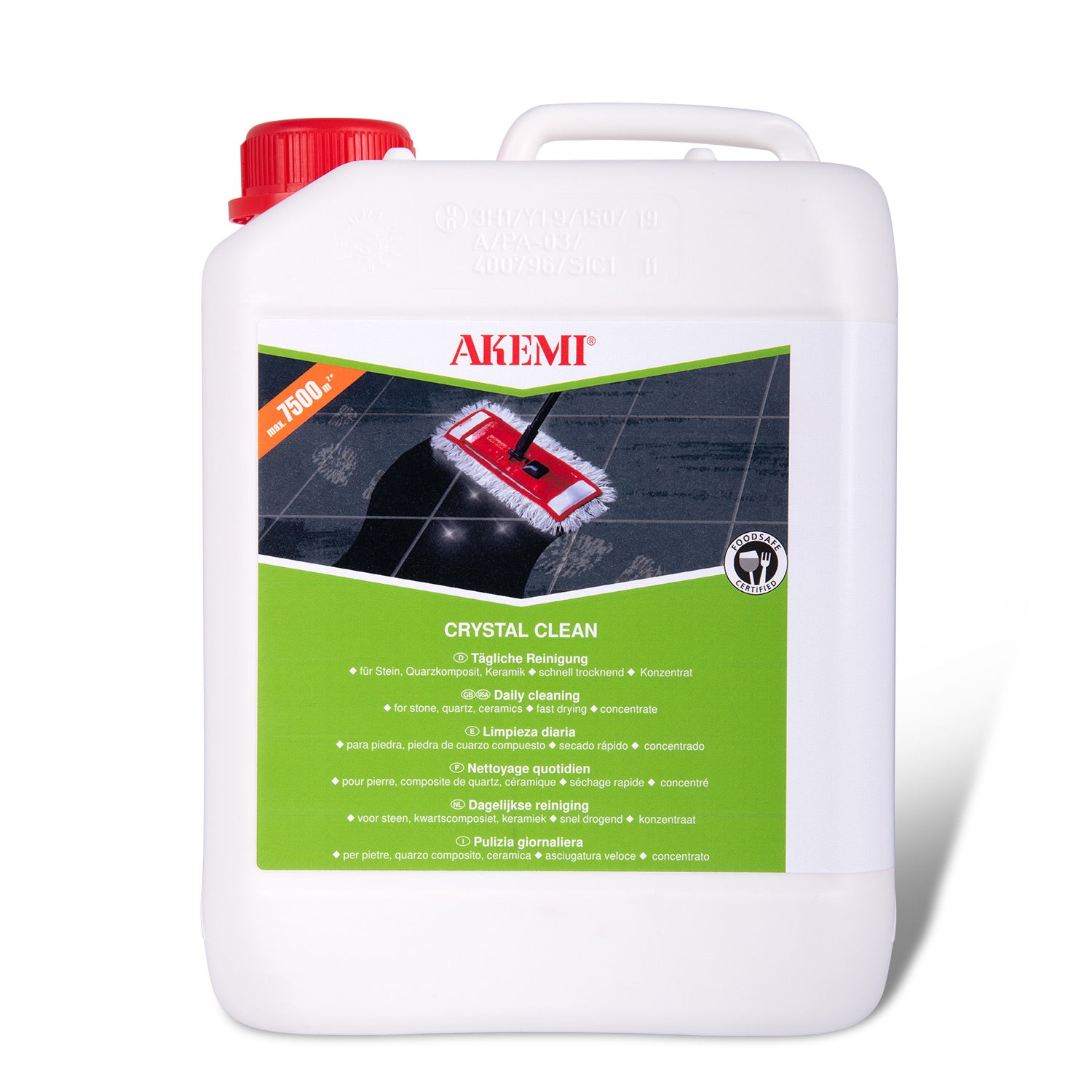 Akemi Crystal Clean concentraat vloerreiniger voor natuursteen 5 liter