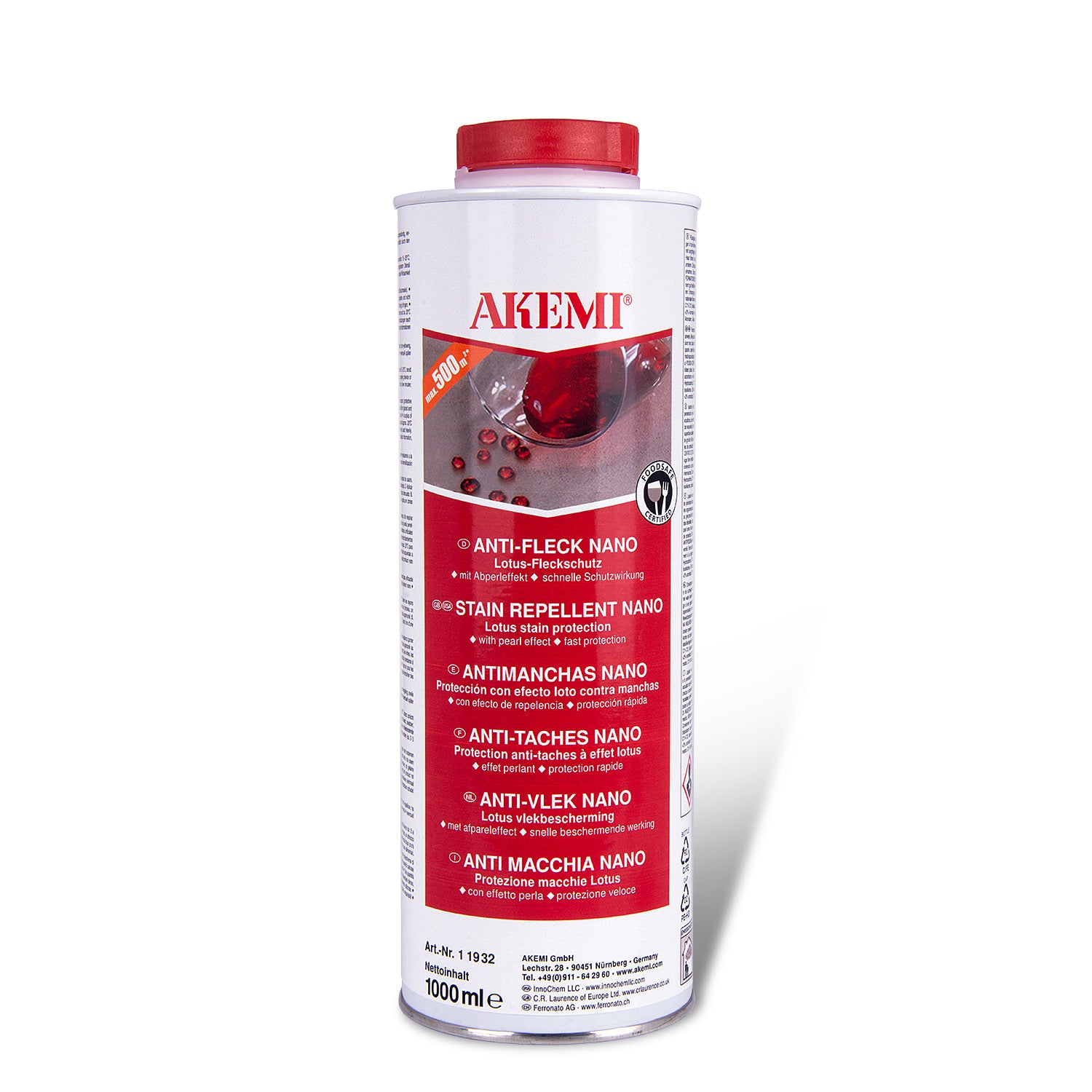 Akemi Anti-Vlek Nano Effect vlekbescherming impregnering voor natuursteen 1 liter