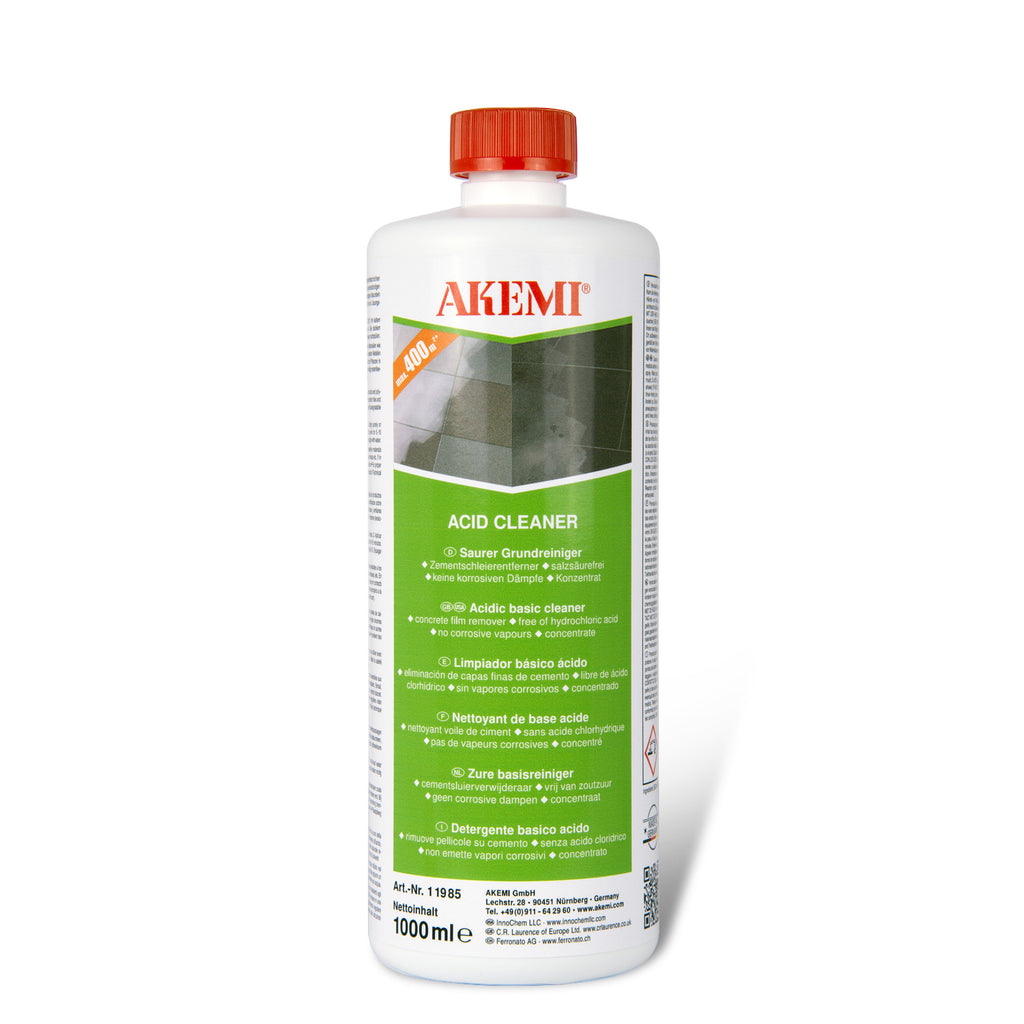 Akemi Acid Cleaner zoutzuurvrije zure reiniger tegen cementsluier en kalkaanslag 1 liter