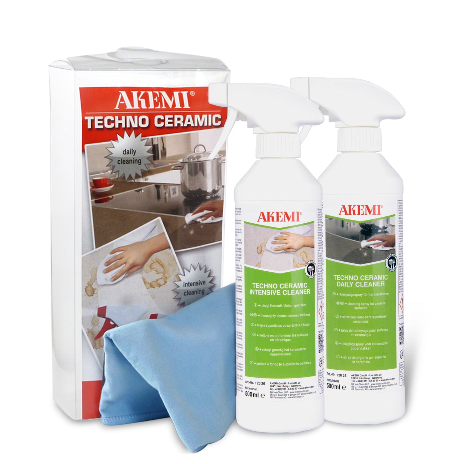 Akemi Onderhoudsset voor keramiek en Dekton met Techno Ceramic reinigers