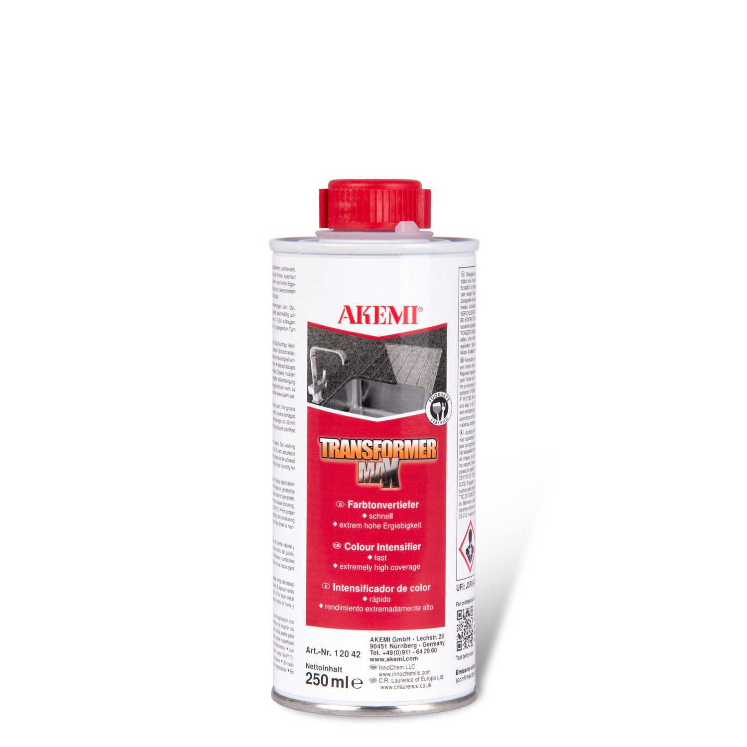 Akemi Transformer MAX kleurverdiepende impregnering voor natuursteen 250 ml