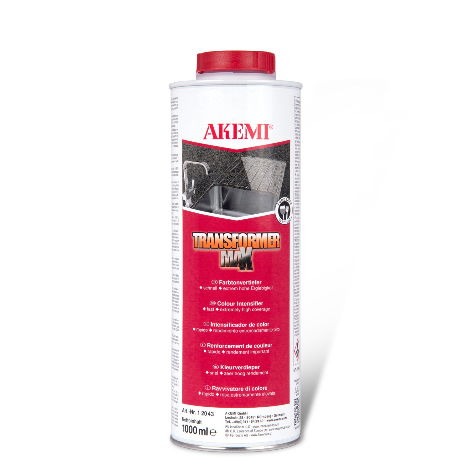 Akemi Transformer MAX kleurverdiepende impregnering voor natuursteen 1 liter