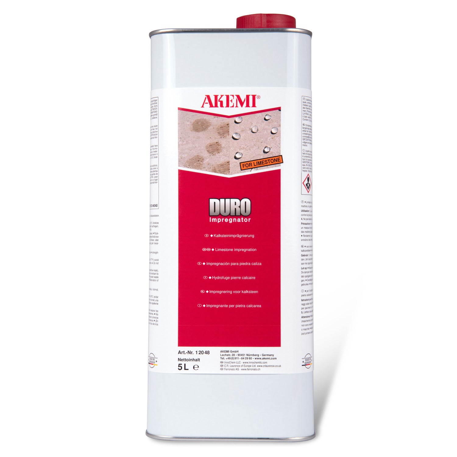 Akemi Duro Impregnatie zoutbestendige impregnering voor kalksteen en natuursteen 5 liter