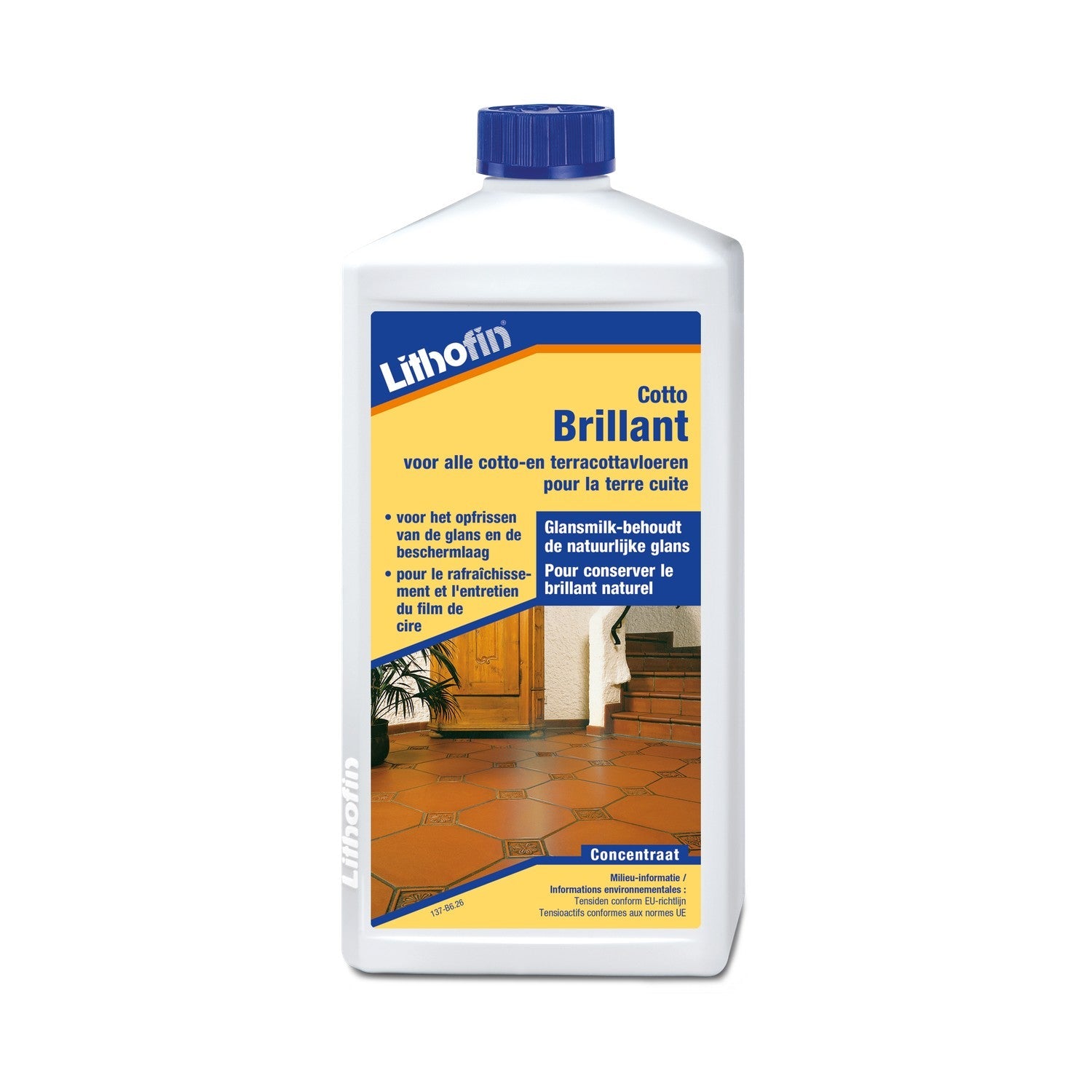 Lithofin Cotto Brillant glansmelk voor cotto en terracotta 1 liter