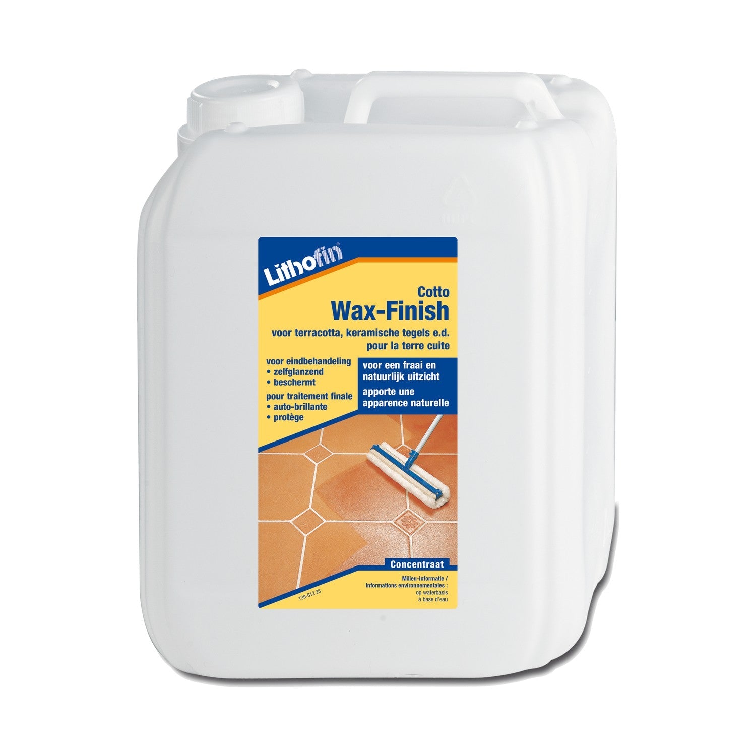 Lithofin Cotto Wax-Finish waslaag voor cotto en terracotta 5 liter