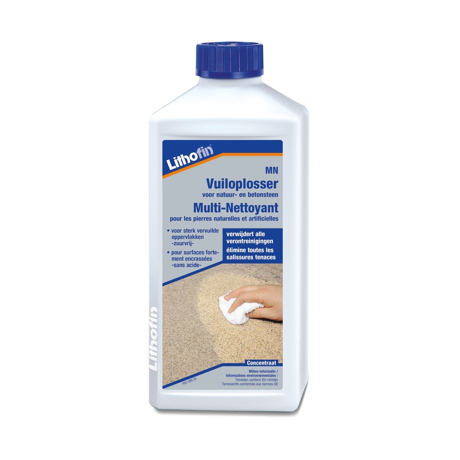 Lithofin MN Vuiloplosser intensieve reiniger voor natuursteen en beton 500 ml
