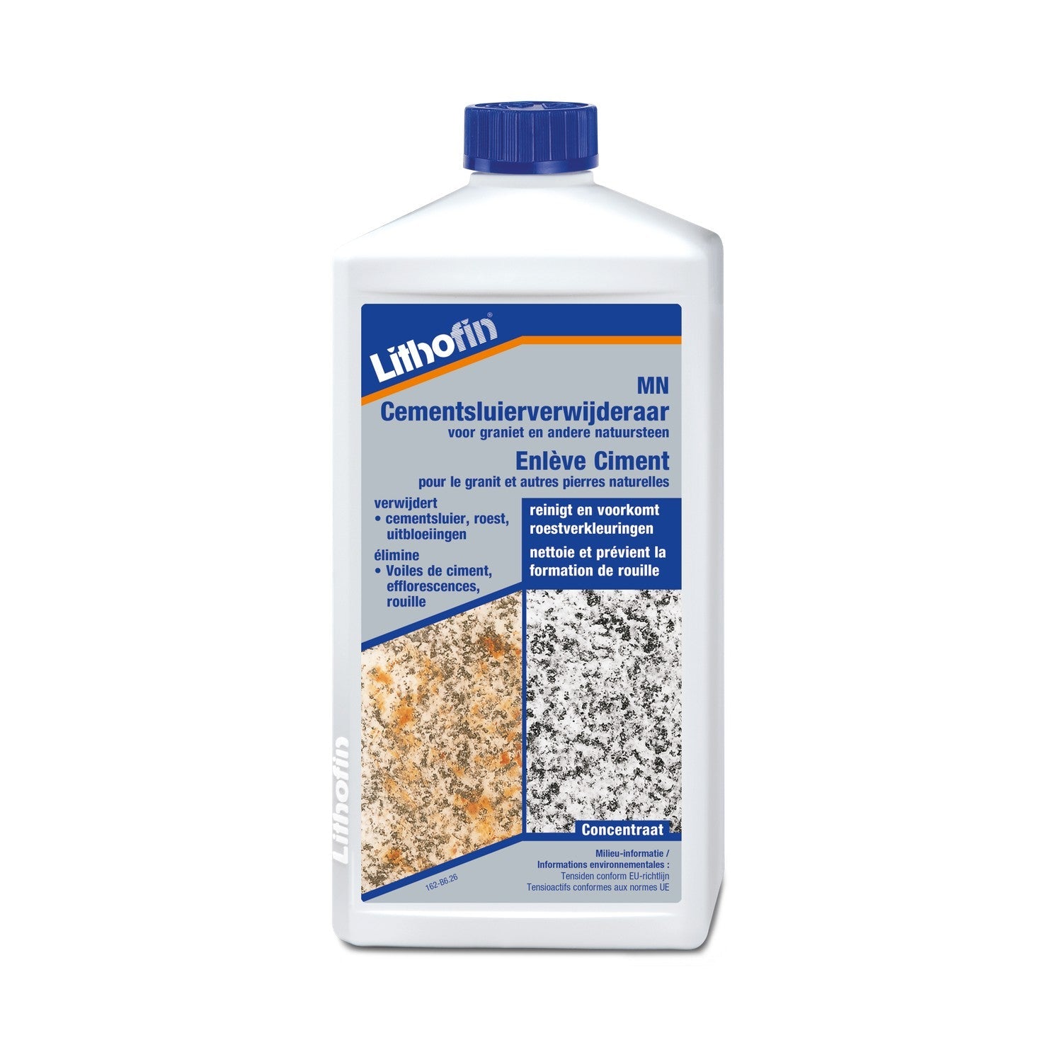 Lithofin MN cementsluierverwijderaar voor natuursteen 1 liter