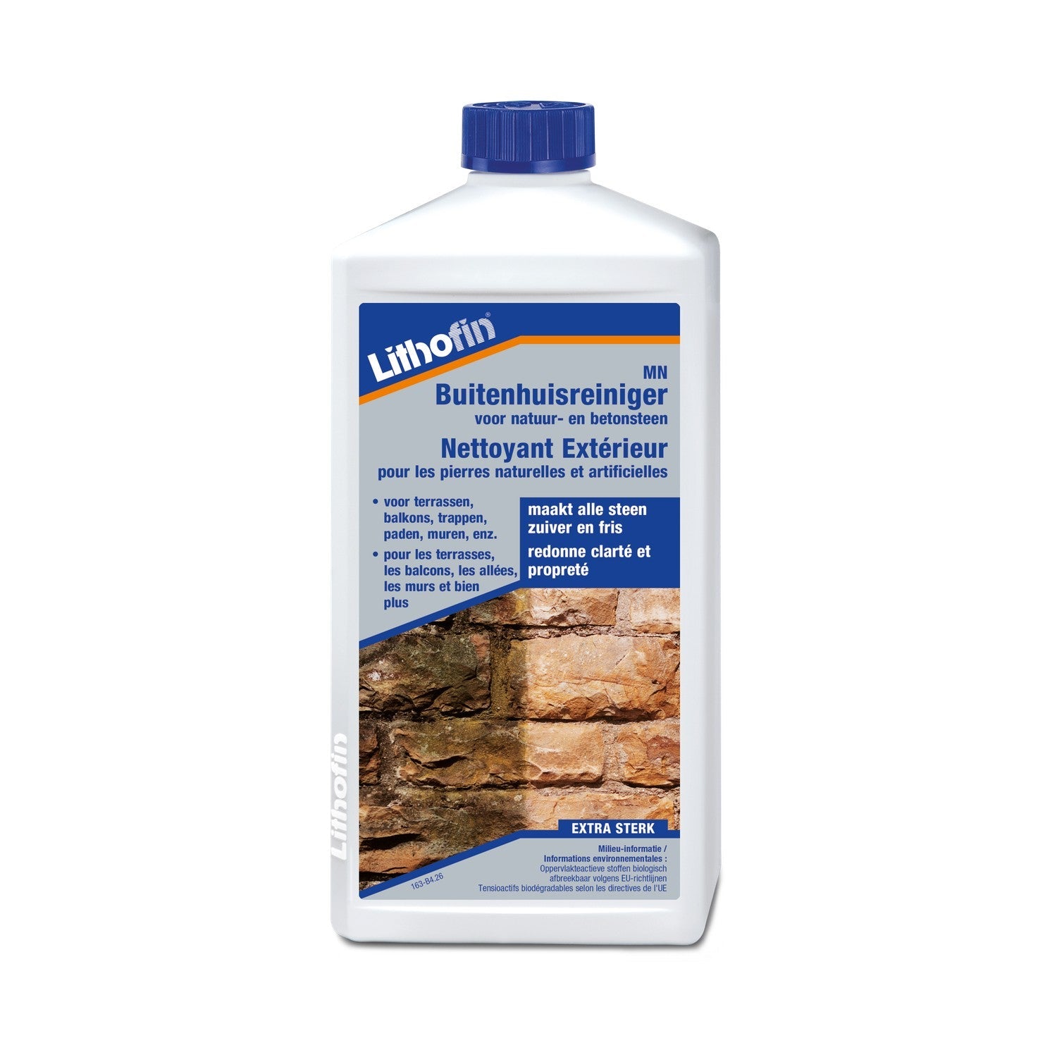 Lithofin MN Buitenhuisreiniger gevelreiniger voor natuursteen 1 liter