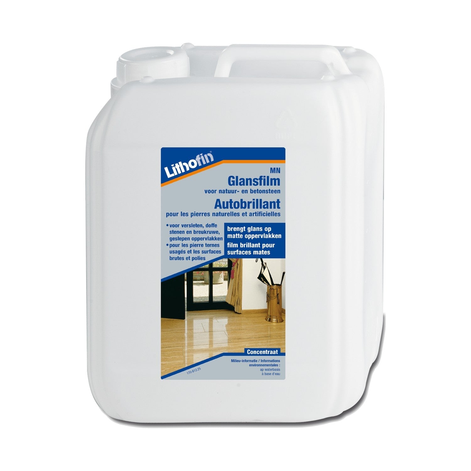 Lithofin MN Glansfilm glansproduct voor natuursteen vloeren 5 liter