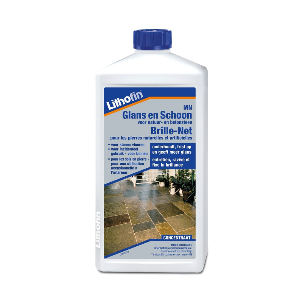 Lithofin MN Glans en Schoon onderhoudsreiniger voor natuursteen 1 liter