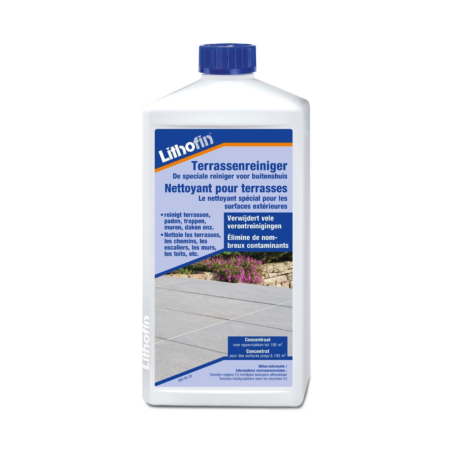 Lithofin terrasreiniger voor buiten natuursteen en tegels 1 liter