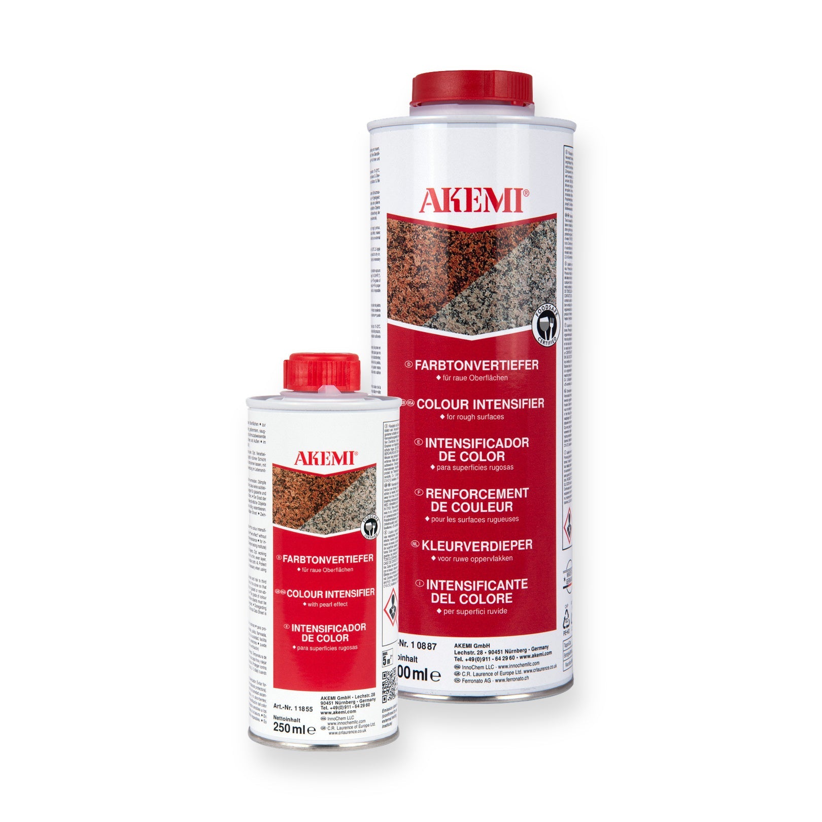 Akemi Kleurverdieper kleurverdiepende impregnering voor natuursteen, verkrijgbaar in 250 ml en 1 liter