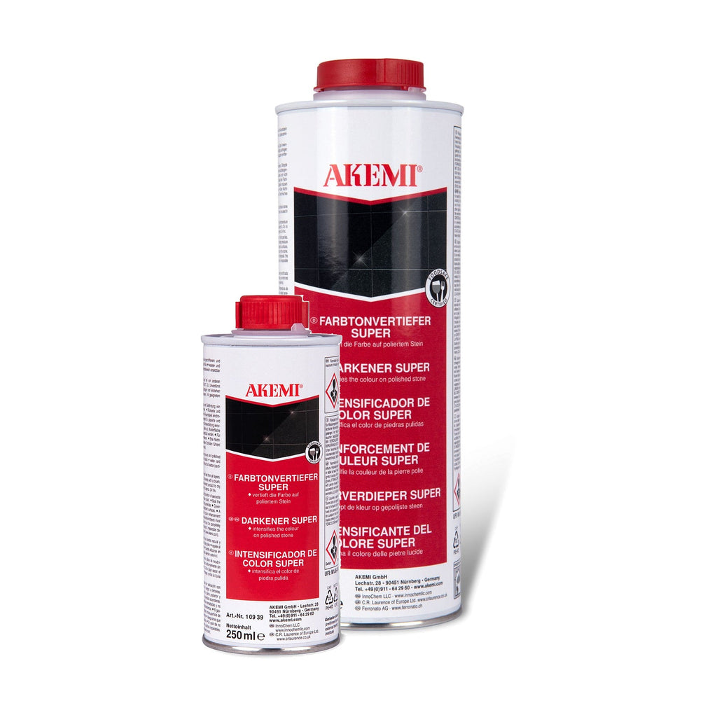 Akemi Kleurverdieper Super impregnering voor natuursteen, verkrijgbaar in 250 ml en 1 liter
