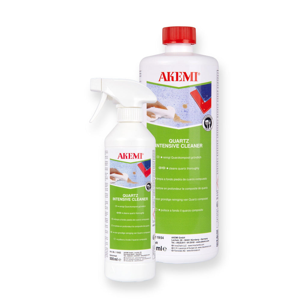 Akemi Quartz Intensive Cleaner reiniger voor kwartscomposiet, verkrijgbaar als spray 500 ml en 1 liter