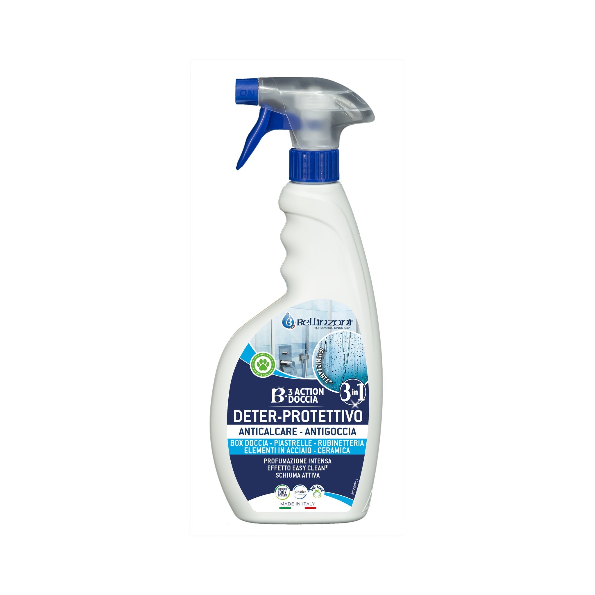 Bellinzoni 3-Action Doccia beschermende reiniger voor douche en natuursteen 750 ml