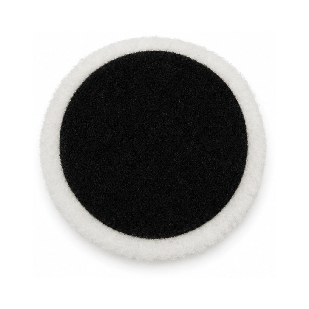 CleanStone lamswol polijstvacht 115 mm met klittenband, achterzijde