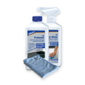 Lithofin onderhoudsset voor blauwe hardsteen met MN Protector, MN Easy-Clean spray en microvezeldoek 40x40