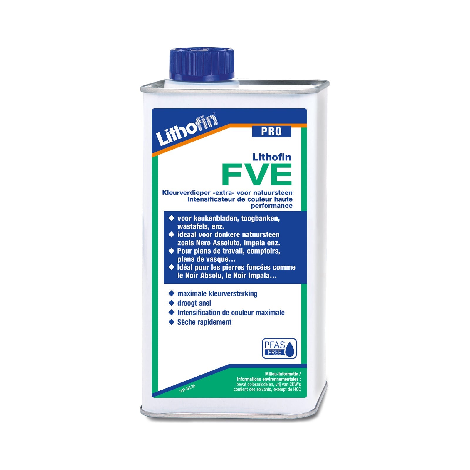 Lithofin FVE PRO kleurverdieper impregneermiddel voor natuursteen 1 liter