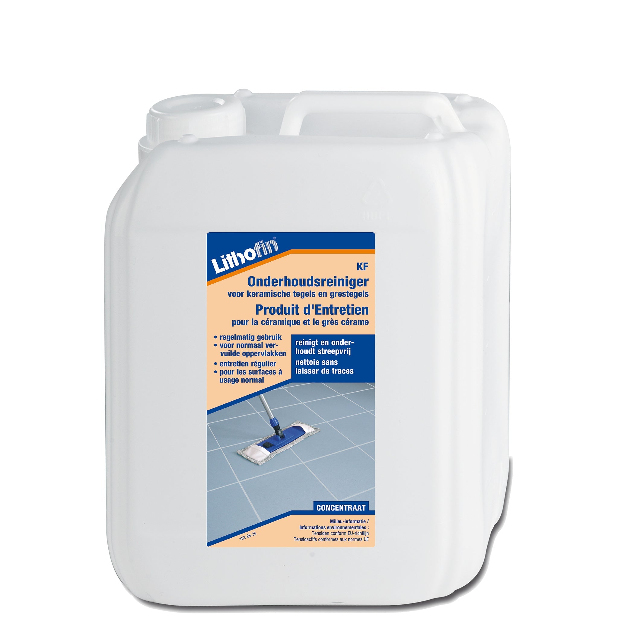 Lithofin KF Onderhoudsreiniger voor keramische tegels en gres 5 liter
