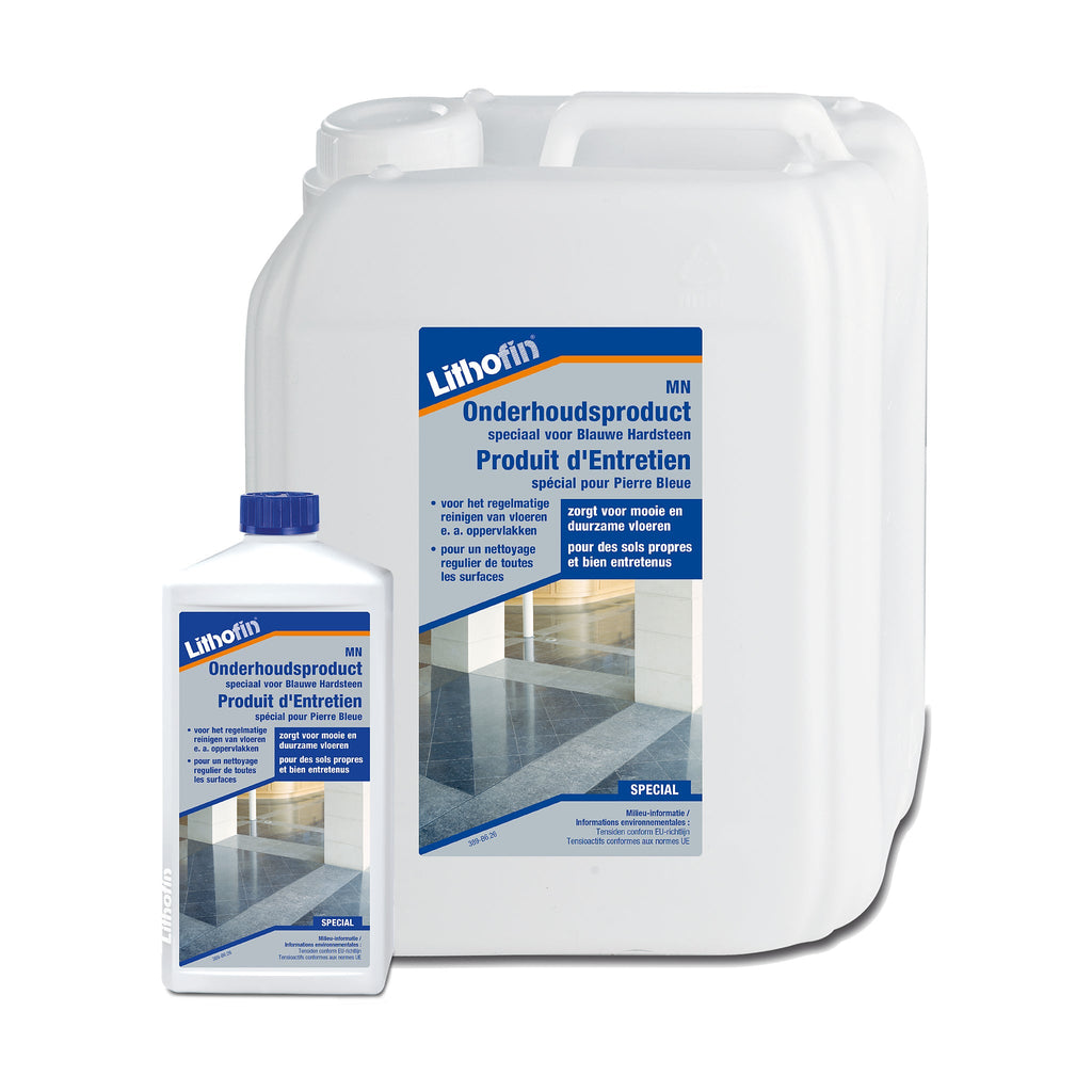 Lithofin MN Blauwe Hardsteen Onderhoud voor arduin en blauwe hardsteen, verkrijgbaar in 1 liter en 5 liter