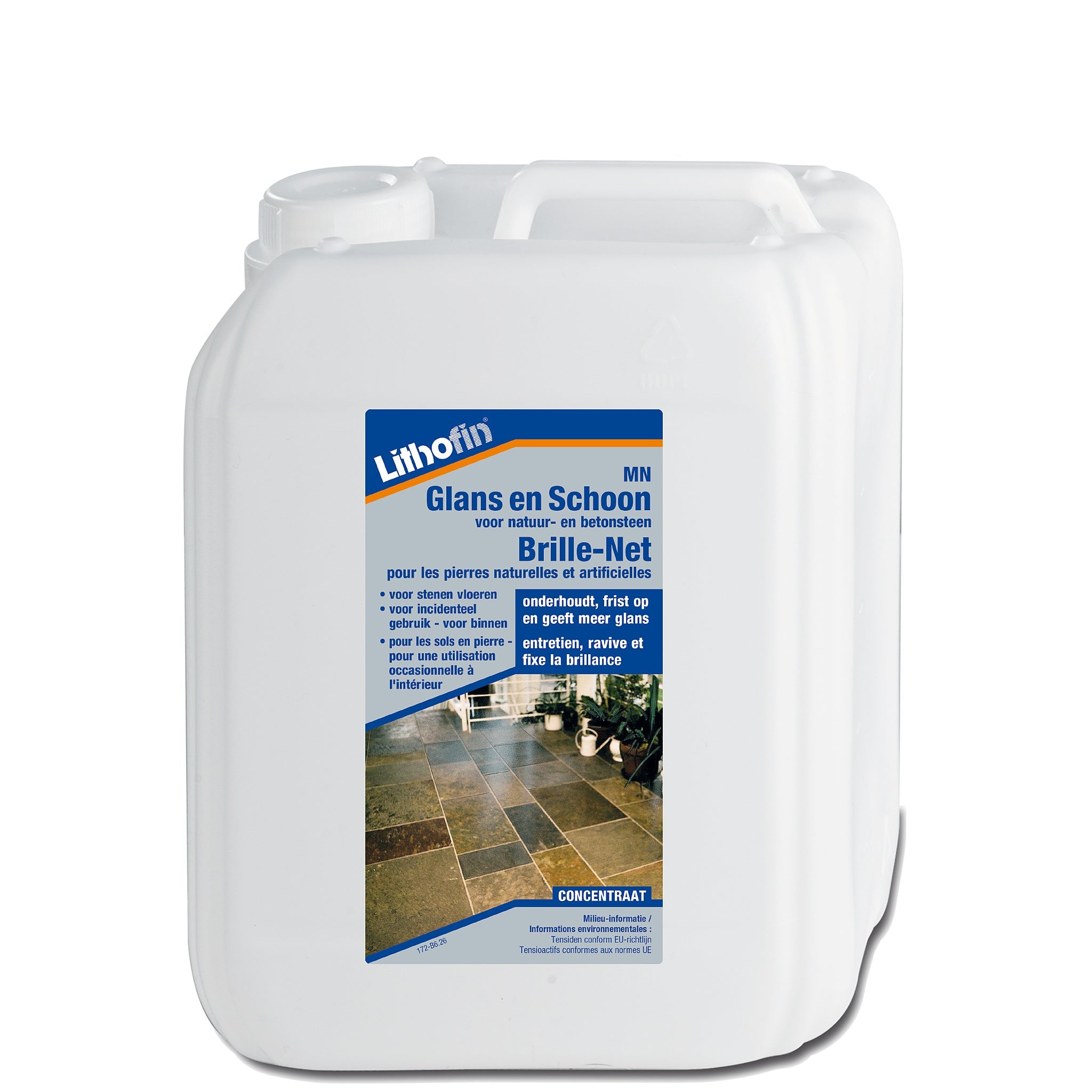 Lithofin MN Glans en Schoon onderhoudsreiniger voor natuursteen 5 liter