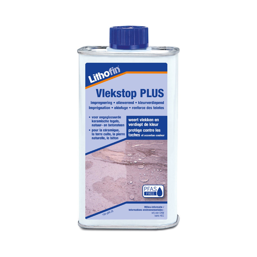 Lithofin Vlekstop Plus impregneer tegen vlekken voor natuursteen 250 ml