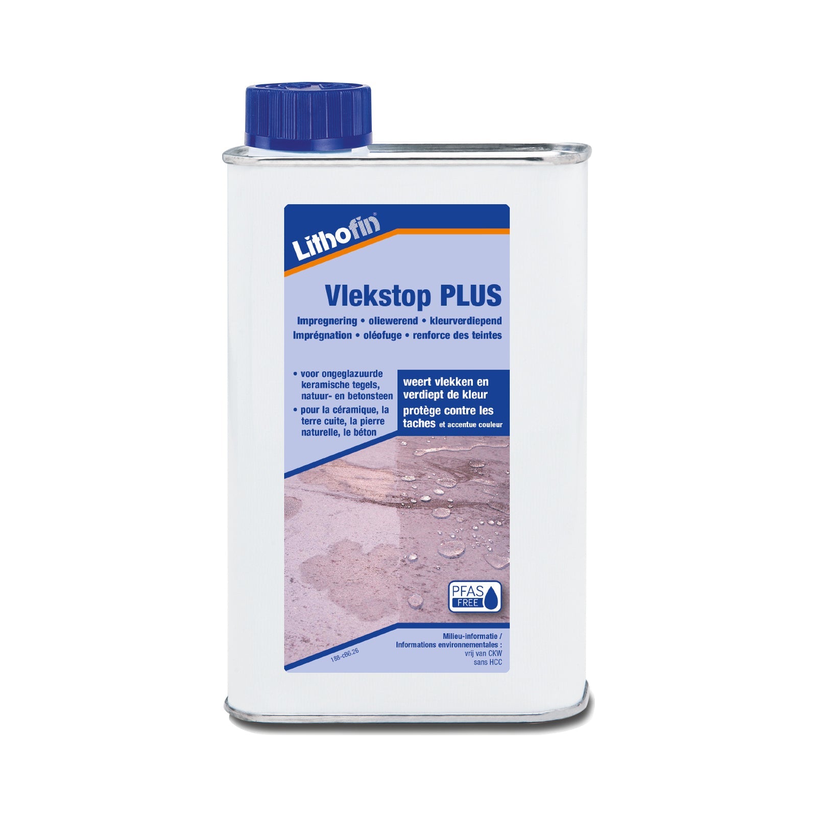 Lithofin Vlekstop Plus impregneer tegen vlekken voor natuursteen 500 ml